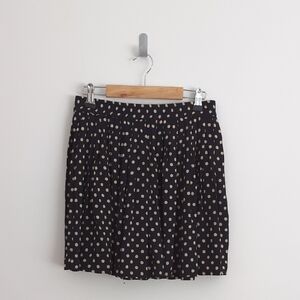 Piamita Black and White Mini Skirt, Pleated